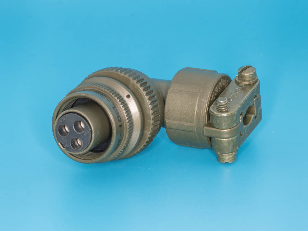 MS3108E-10SL-3S - Разъём серии MS  3 контакта, гнездо на кабель, прямой угол
