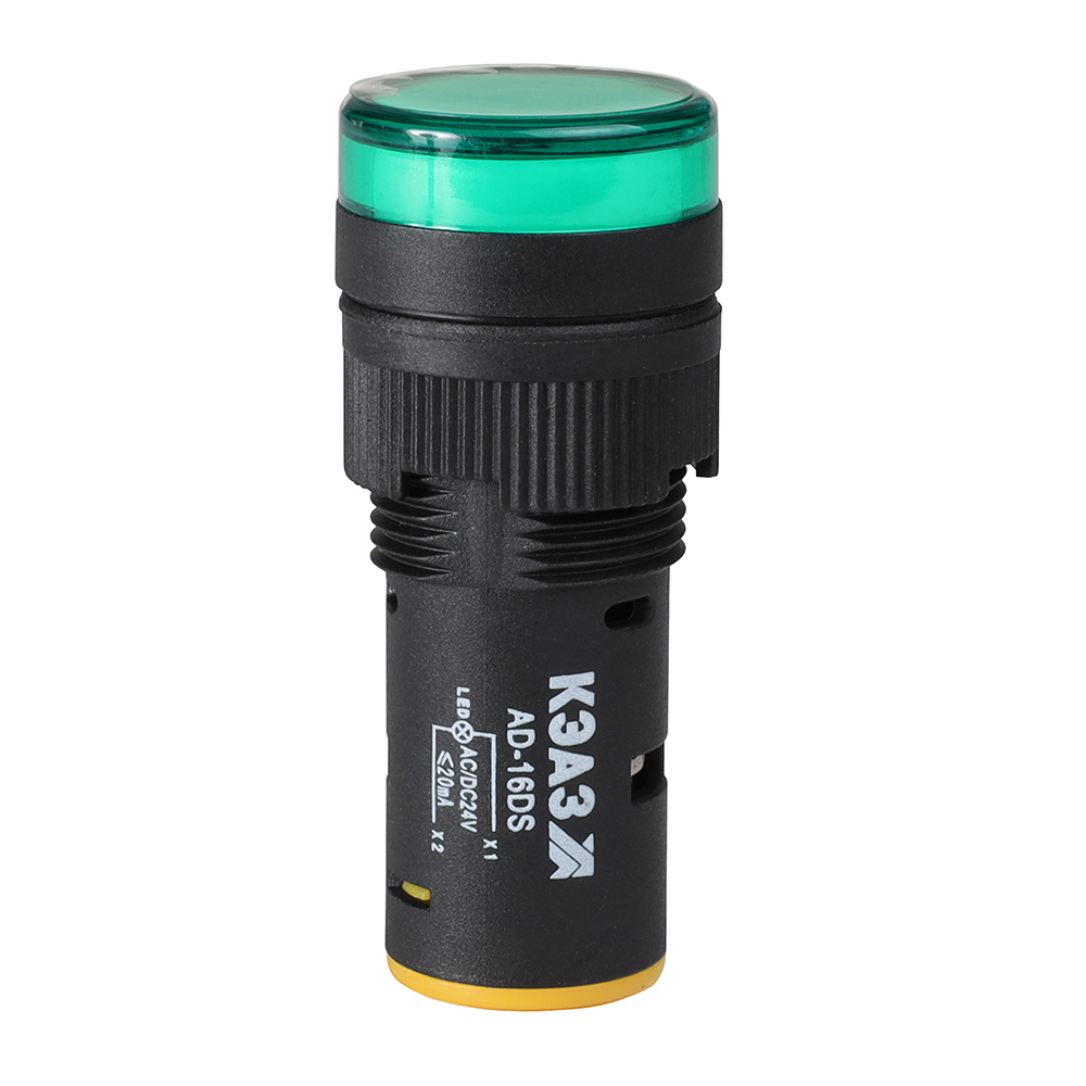 Лампа AD16DS(LED) матрица D16мм зеленый 24В AC/DC 357841