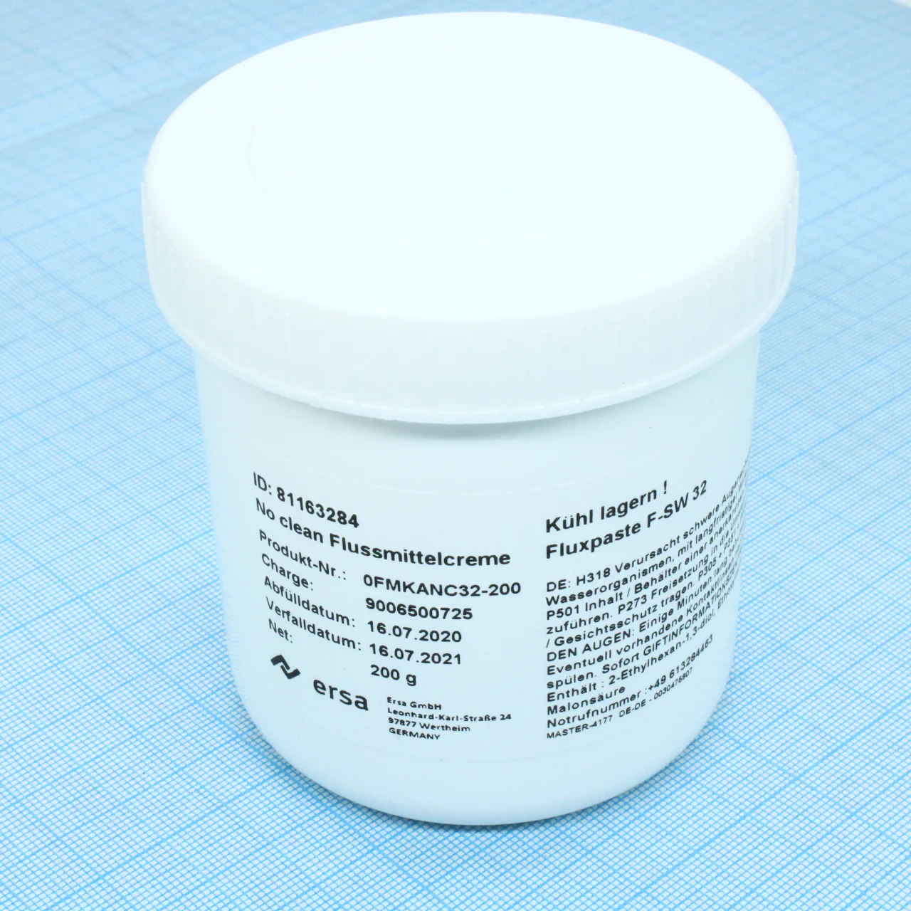 Флюс-крем FMKANC32-200 (NC5070) ERSA - Безотмывочный флюс, 200 мл. банка