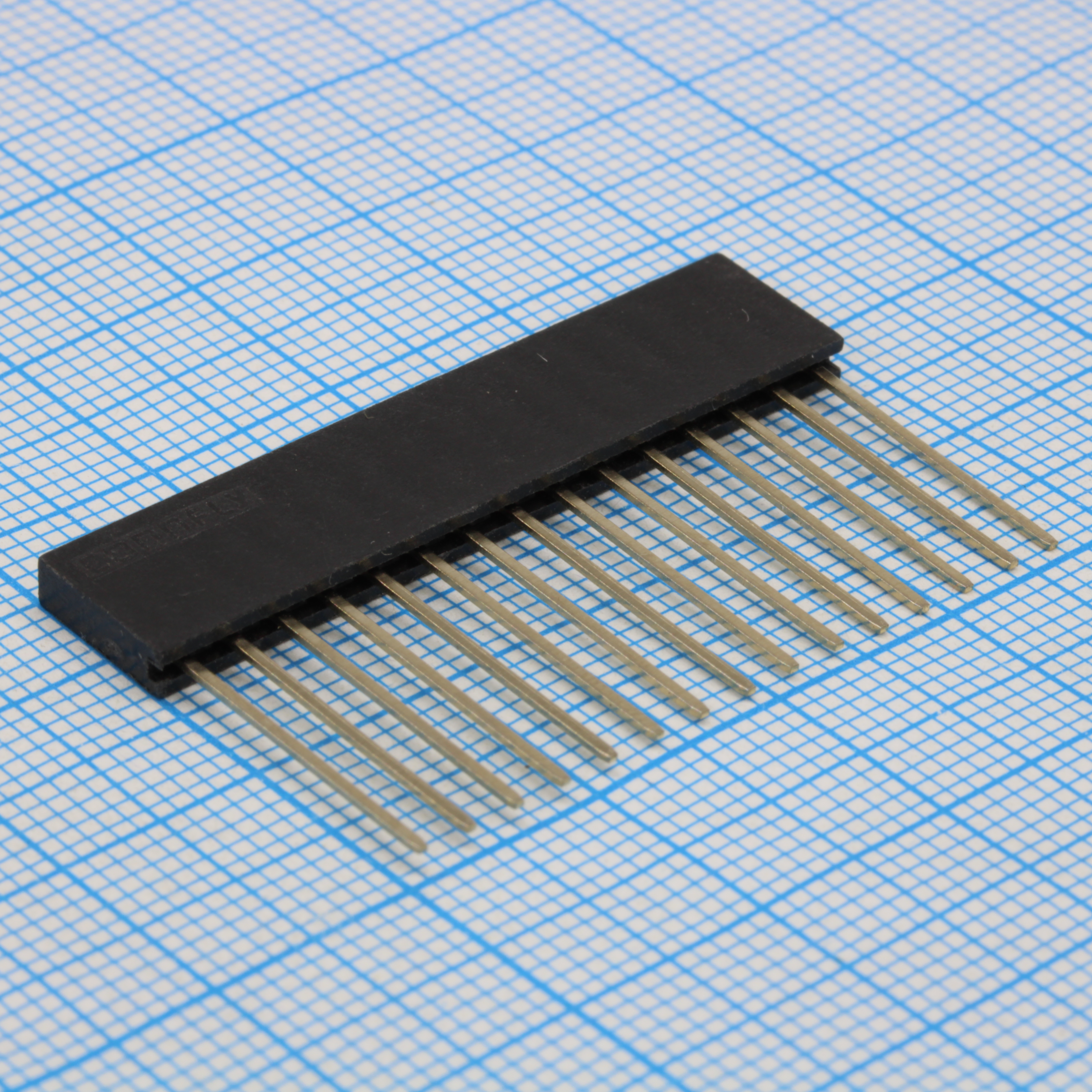DS1023-1X15S21-N-009 - Гнездо на плату 1х15 конт., шаг 2.54мм