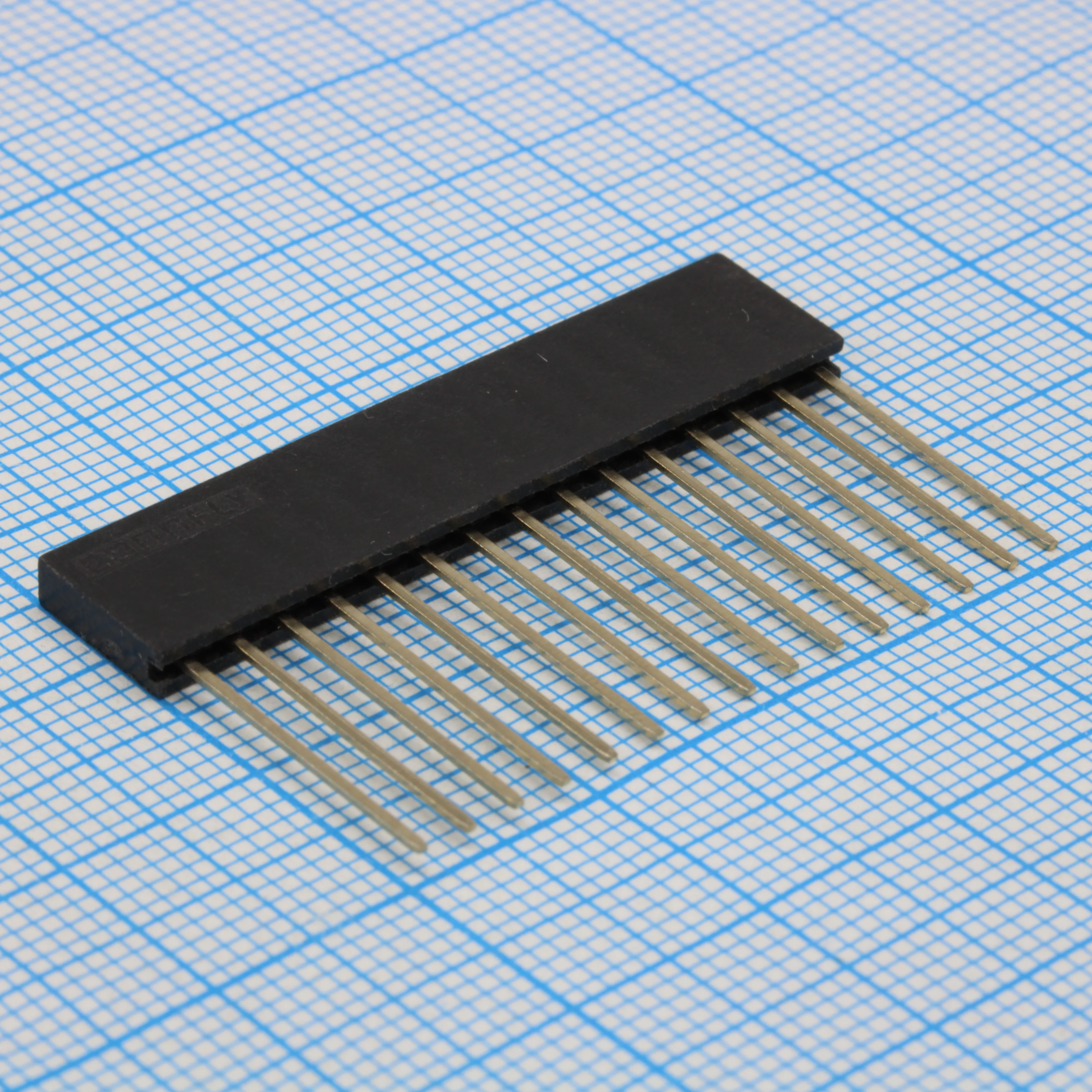 DS1023-1X15S21-N-009 - Гнездо на плату 1х15 конт., шаг 2.54мм