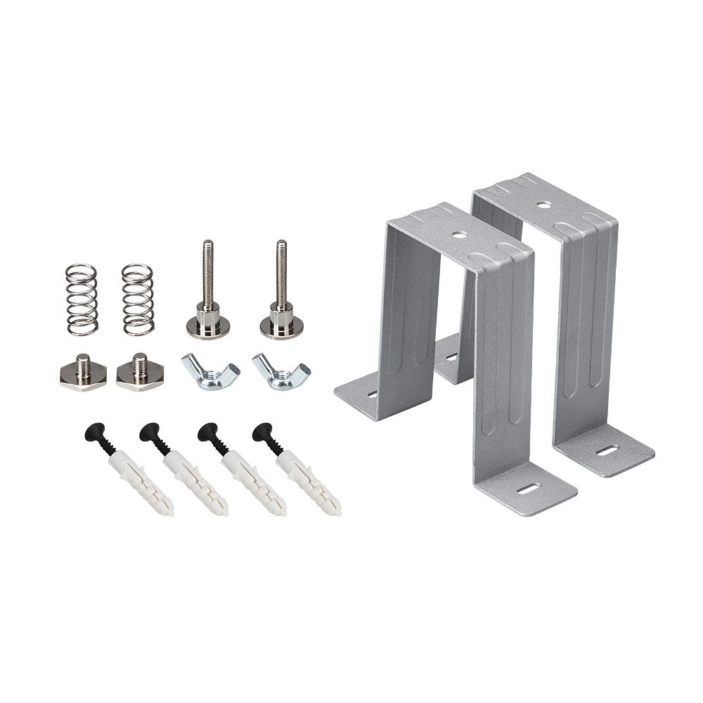 Держатель S2-LINE-4067 Set 021184 - Держатель для установки профиля S2-LINE-40677 в гипсокартонные потолки.  В комплекте 2шт держателя, винты, пружины, гайки. Цена за 1 комплект.