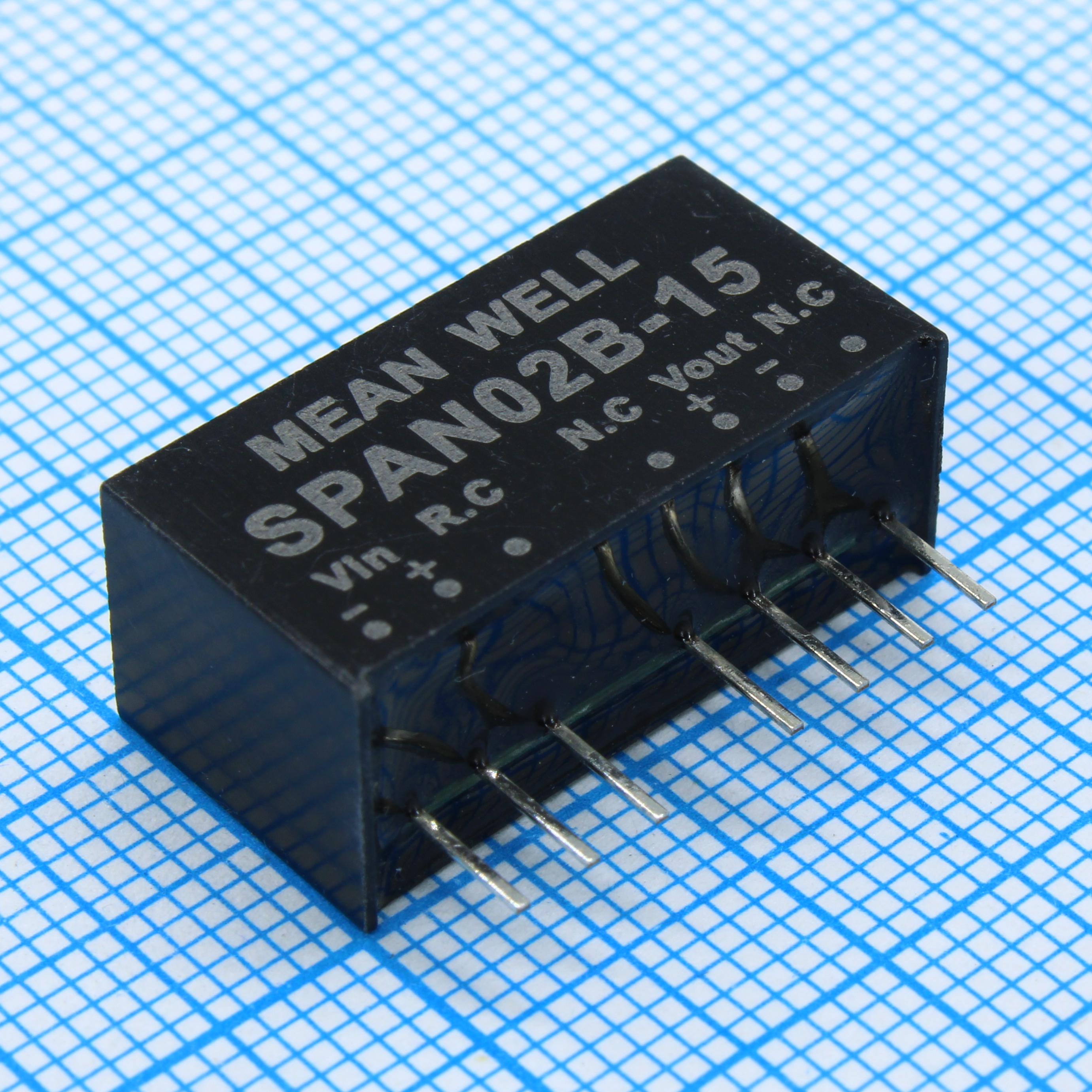 SPAN02B-15 - Преобразователь DC/DC, на печатную плату, 2 Вт