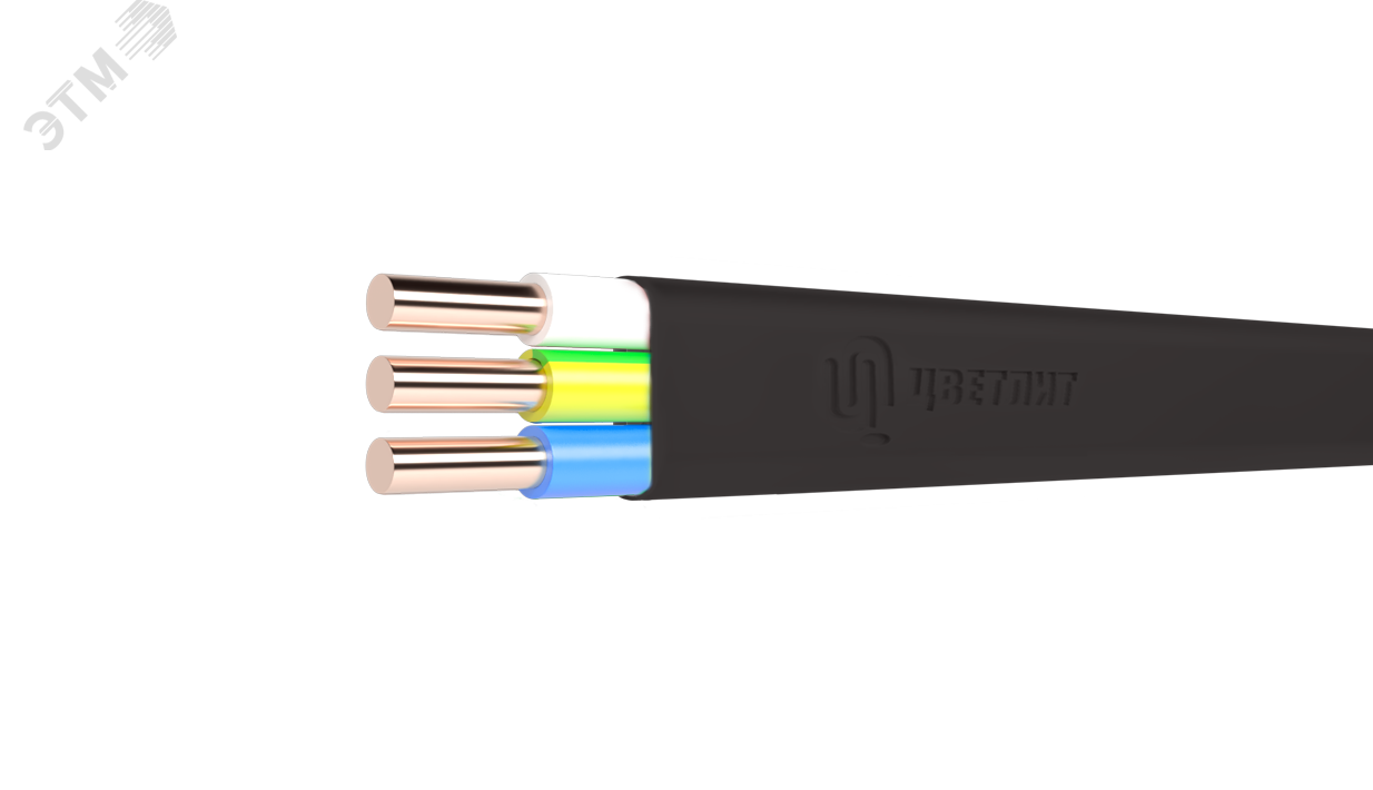 Кабель ППГ-Пнг(А)-HF 3х1.5 ОК (N PE) 0.66кВ (уп.100м) 00-00146539