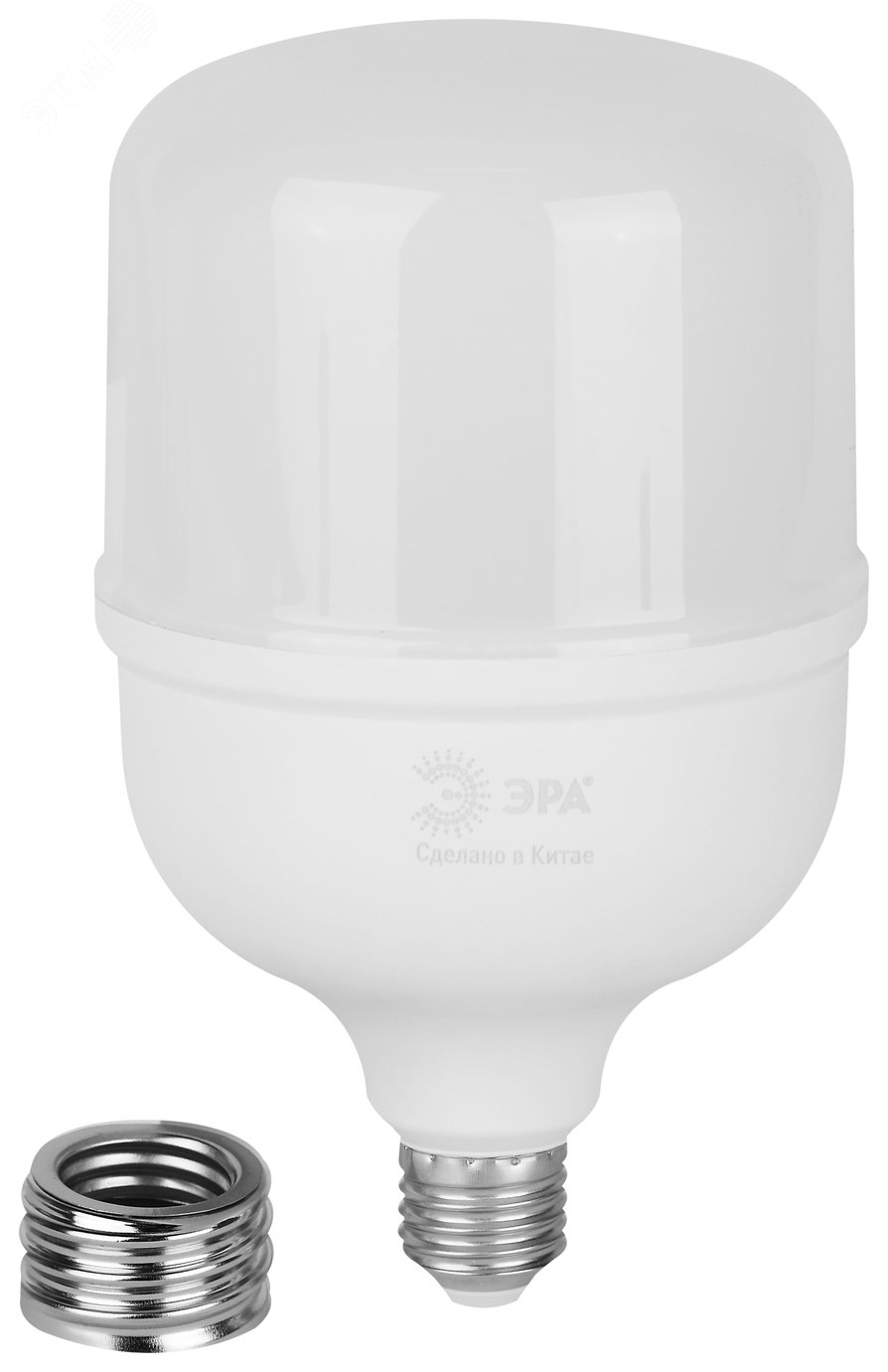 Лампа светодиодная высокой мощности LED 80 Вт 8000Лм 6500К T120 холодный E27/E40 (переходник) 170-265В LED POWER T120-80W-865-E27/E40 Green Line Б0067066