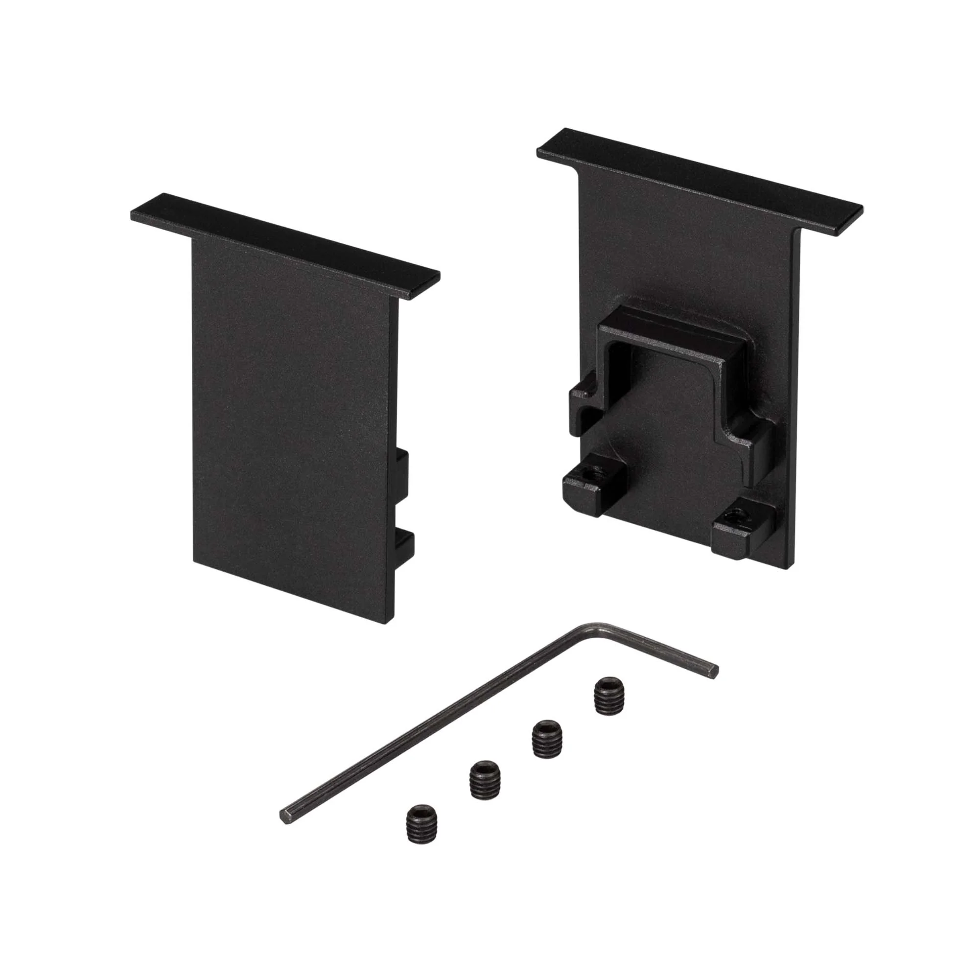 Заглушка SL-COMFORT-2542-F BLACK глухая 031782 - Пара заглушек (без отверстия) для профиля SL-COMFORT-2542-F BLACK. В комплекте 2 заглушки, 4 винта, шестигранный ключ. Цена за комплект.