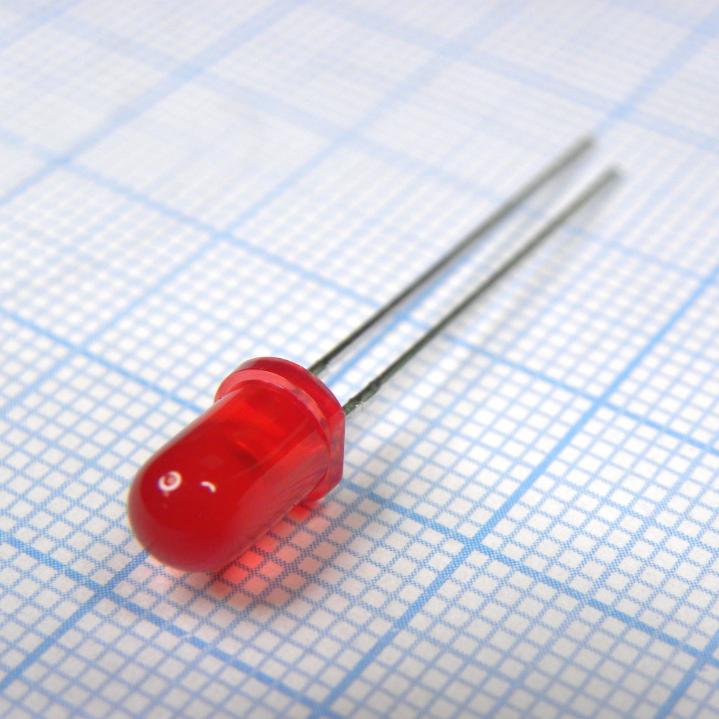 L-7113LID - Светодиод 5мм/красный/617нм/1.2-4мкд/30°/2мА