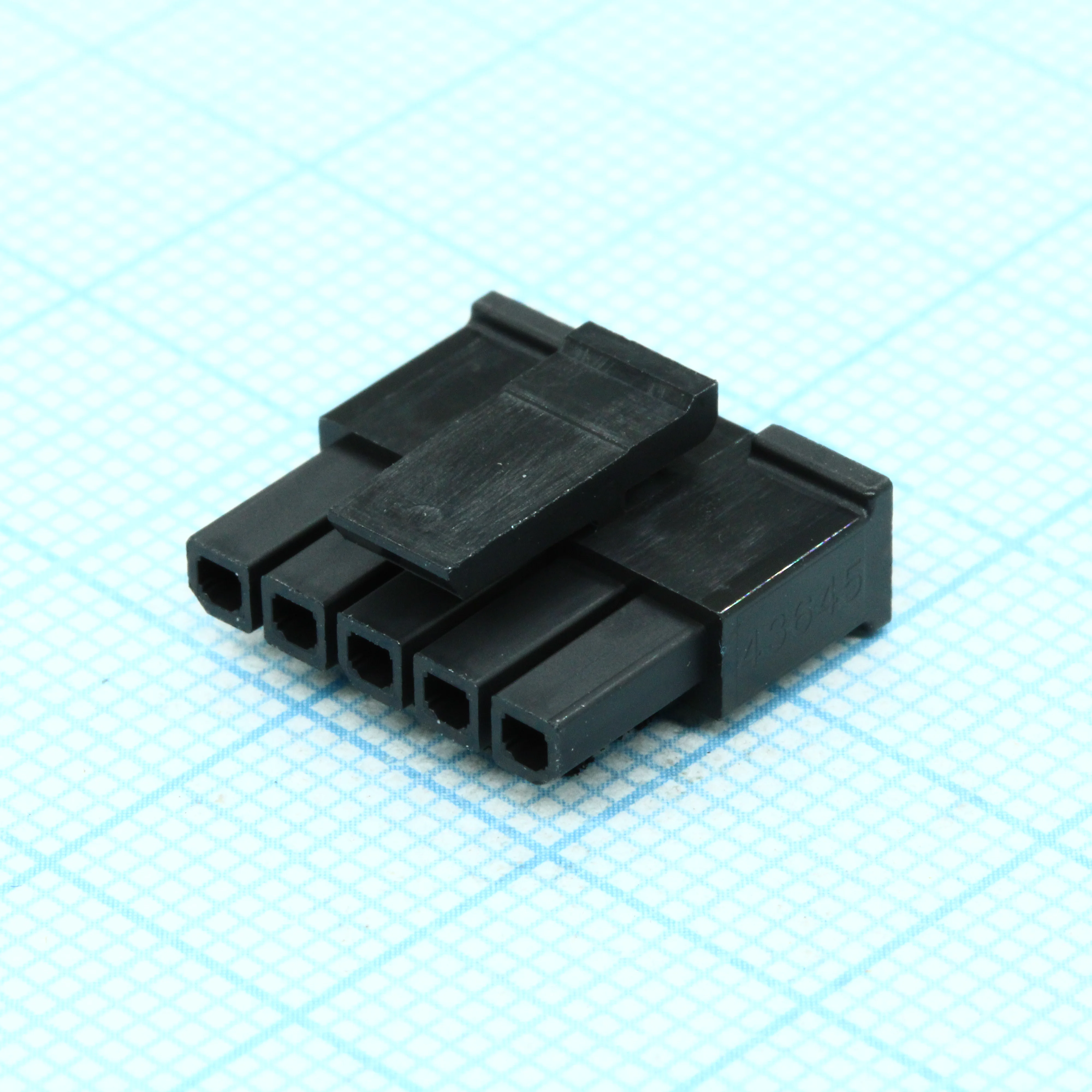 436450500 - Корпус разъема, однорядный, Серия Micro-Fit 3.0, Гнездо, 5 вывод(-ов), 3 мм