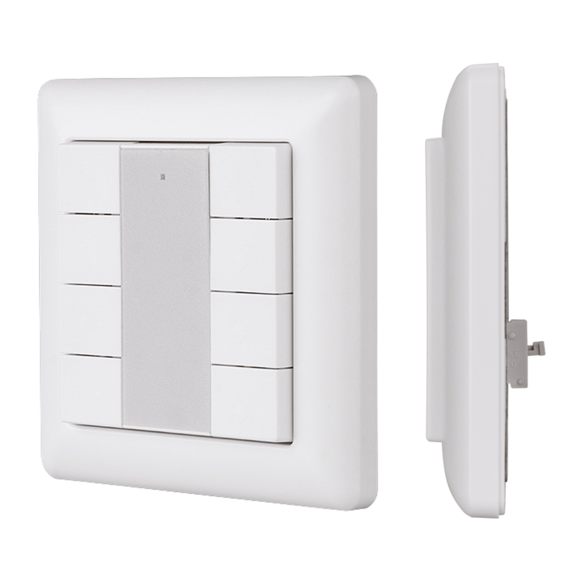 INTELLIGENT ARLIGHT Панель DALI-223-8K-D2-IN (BUS, Free purpose) 031147 - Встраиваемая кнопочная белая пластиковая панель для работы по протоколу DALI-2. 8 кнопок свободного функционала. Назначение кнопок задается с мастер-контроллера серии DALI-LOGIC-x. 