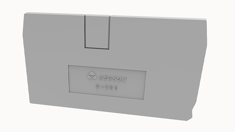 Торцевая крышка D-DS6-01P-11 - Торцевая крышка, для клемм DS6..., цвет: серый