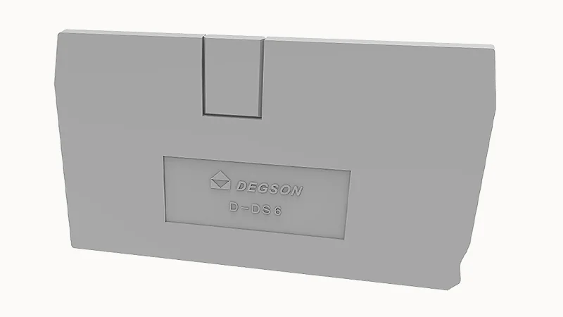 Торцевая крышка D-DS6-01P-11 - Торцевая крышка, для клемм DS6..., цвет: серый