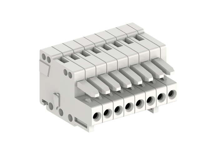 Розеточный разъем на кабель 425116 - Розеточный разъем, прямой, на кабель, шаг: 2.5 мм, 16 полюсов, фиксация провода пружинная, исполнение: стандартное, 160V, 4A, цвет: серый