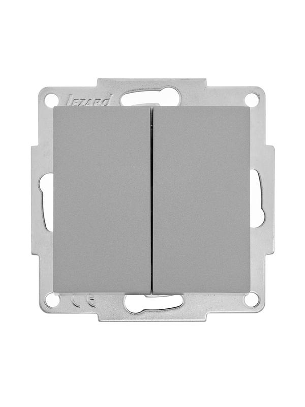 Выключатель 2-кл. СП Vesna механизм платина 742-3588-101