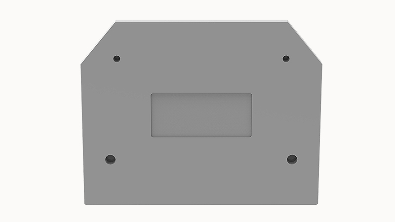Торцевая крышка D-WS10-SD-01P-11 - Торцевая крышка, для клемм WS10-SD..., цвет: серый