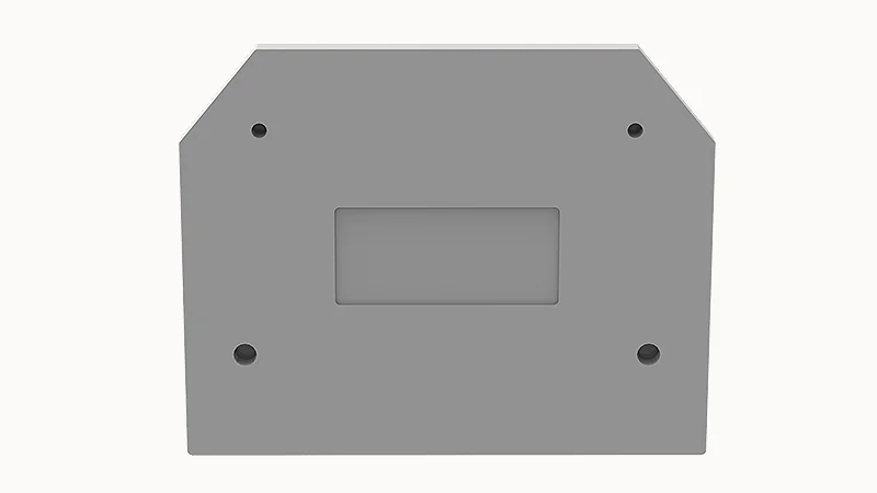 Торцевая крышка D-WS10-SD-01P-11 - Торцевая крышка, для клемм WS10-SD..., цвет: серый