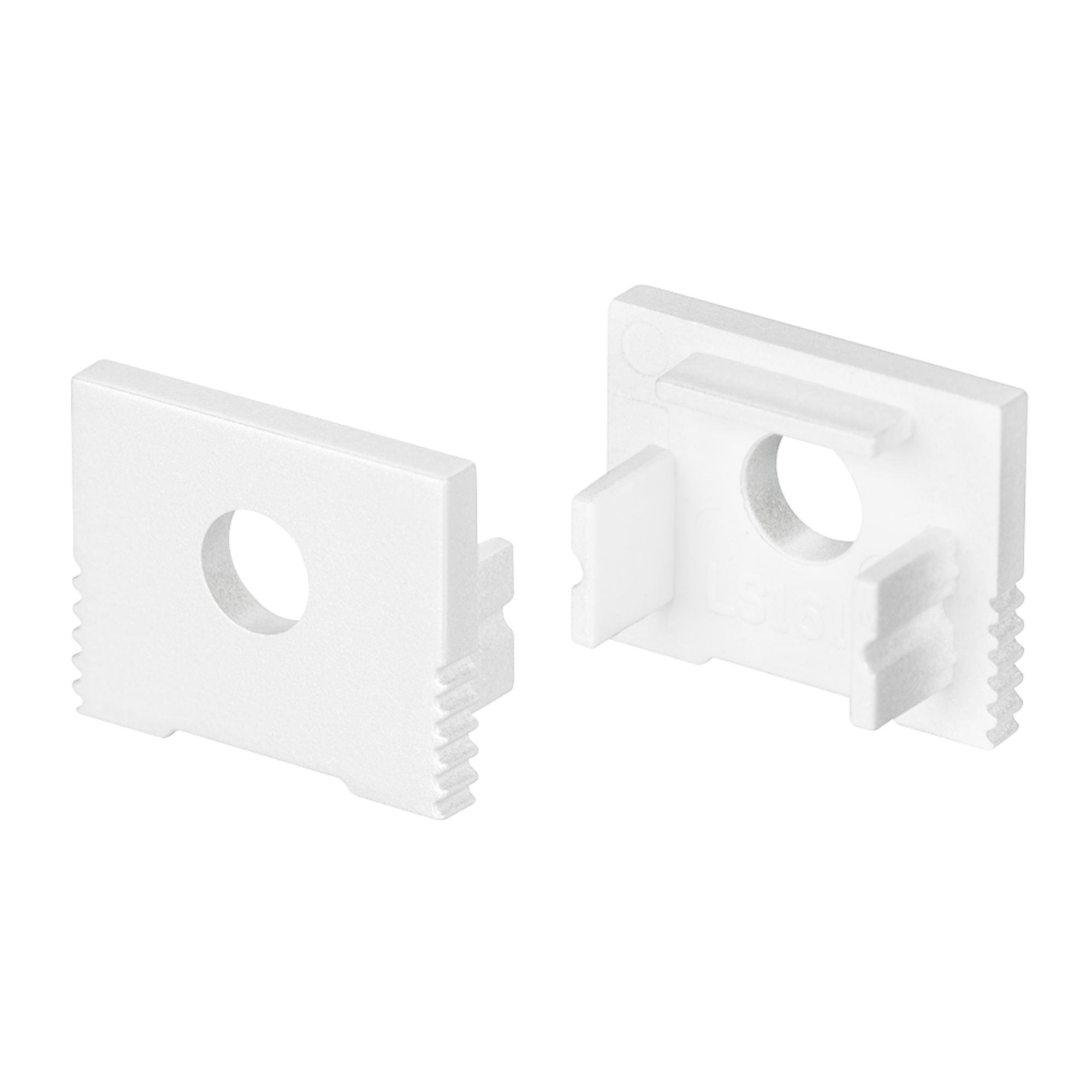 Заглушка SL-SLIM-H13M WHITE с отверстием 037538 - Пара заглушек с отверстиемдля профиля SL-SLIM-H13M. В комплекте 2 заглушки. Цена за весь комплект.