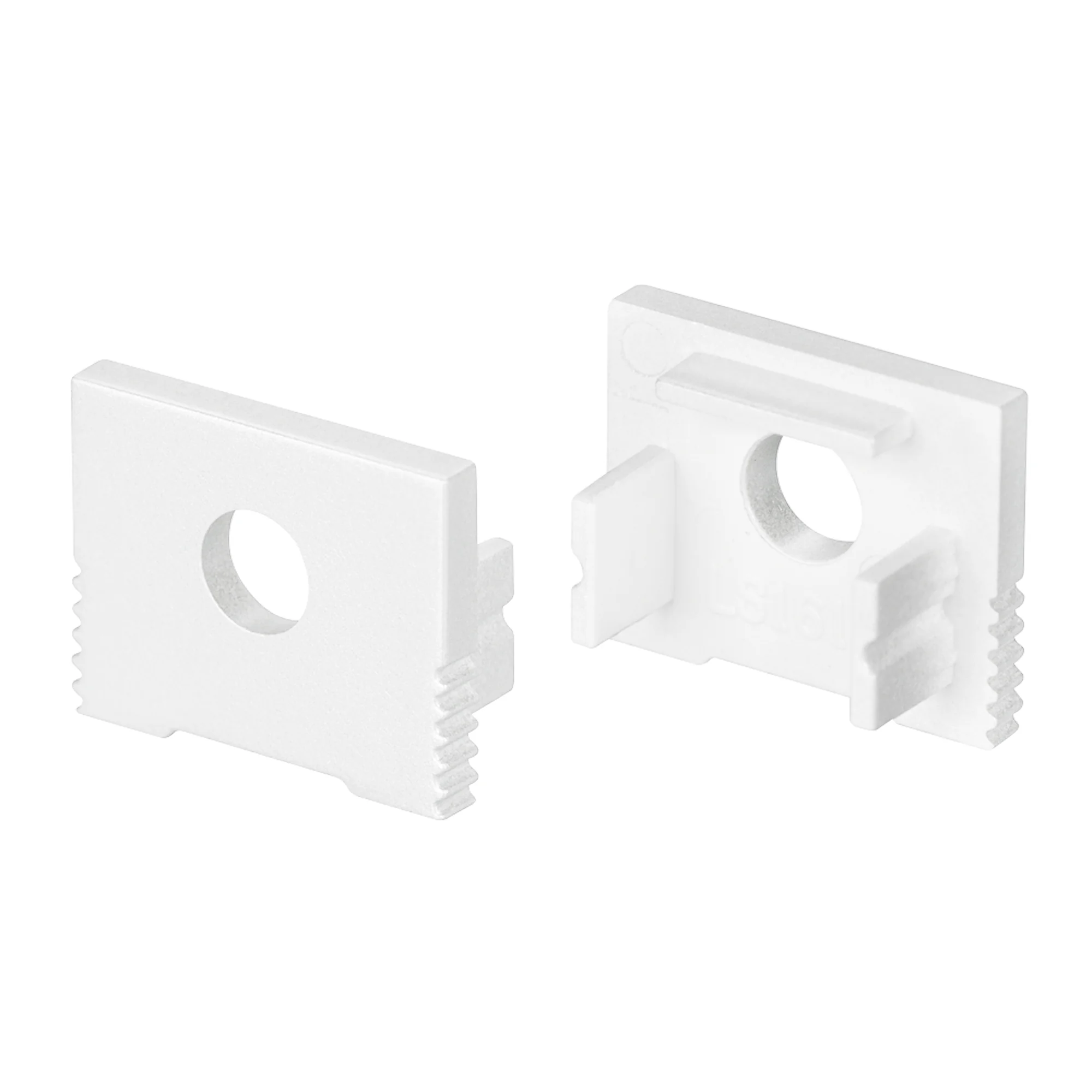 Заглушка SL-SLIM-H13M WHITE с отверстием 037538 - Пара заглушек с отверстиемдля профиля SL-SLIM-H13M. В комплекте 2 заглушки. Цена за весь комплект.