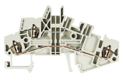 Клемма этажн. WKF 1.5 E/8113/35 - Этажная клемма для подключения разъема 8113, тип фиксации провода: пружинный, номинальное сечение: 1,5 мм кв., 16A, 250V, ширина: 5 мм, цвет: серый, тип монтажа: DIN 35