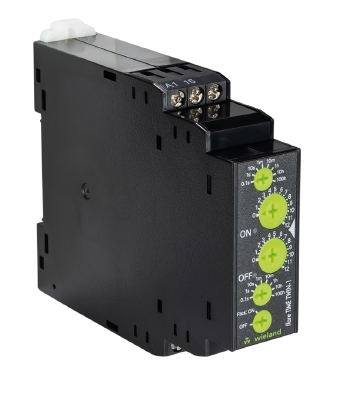 Реле времени flarуTIME TWIN-1 Pulserelay - Многофункциональное многодиапазонное реле времени, с циклом повторения, вход. напр.: 20,4 … 264 V AC/DC, с задержкой влючения/выключения, регулировка времени включения и выключения, 1 переключающий контакт, комму