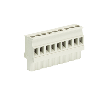 Розетка Wiecon 8113 B / 9 VL OB - Розеточный разъем, прямой, на кабель, шаг 5,00 мм, 9 полюсов, номинальное сечение: 2,5 мм кв., винтовая фиксация провода, 400V, 12А, без маркировки, цвет: серый, серия 8113 B VL