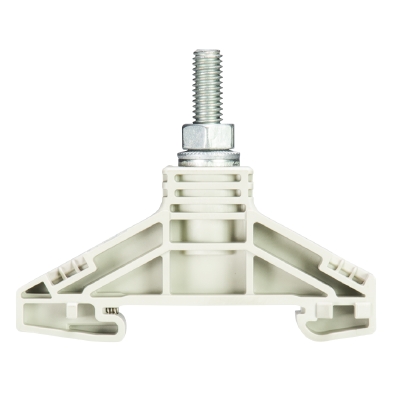 Клемма болтовая BK M6/35 - Болтовая клемма М6, тип фиксации провода: болт, 125A, 1000V, ширина: 16 мм, цвет: серый, тип монтажа: DIN 35