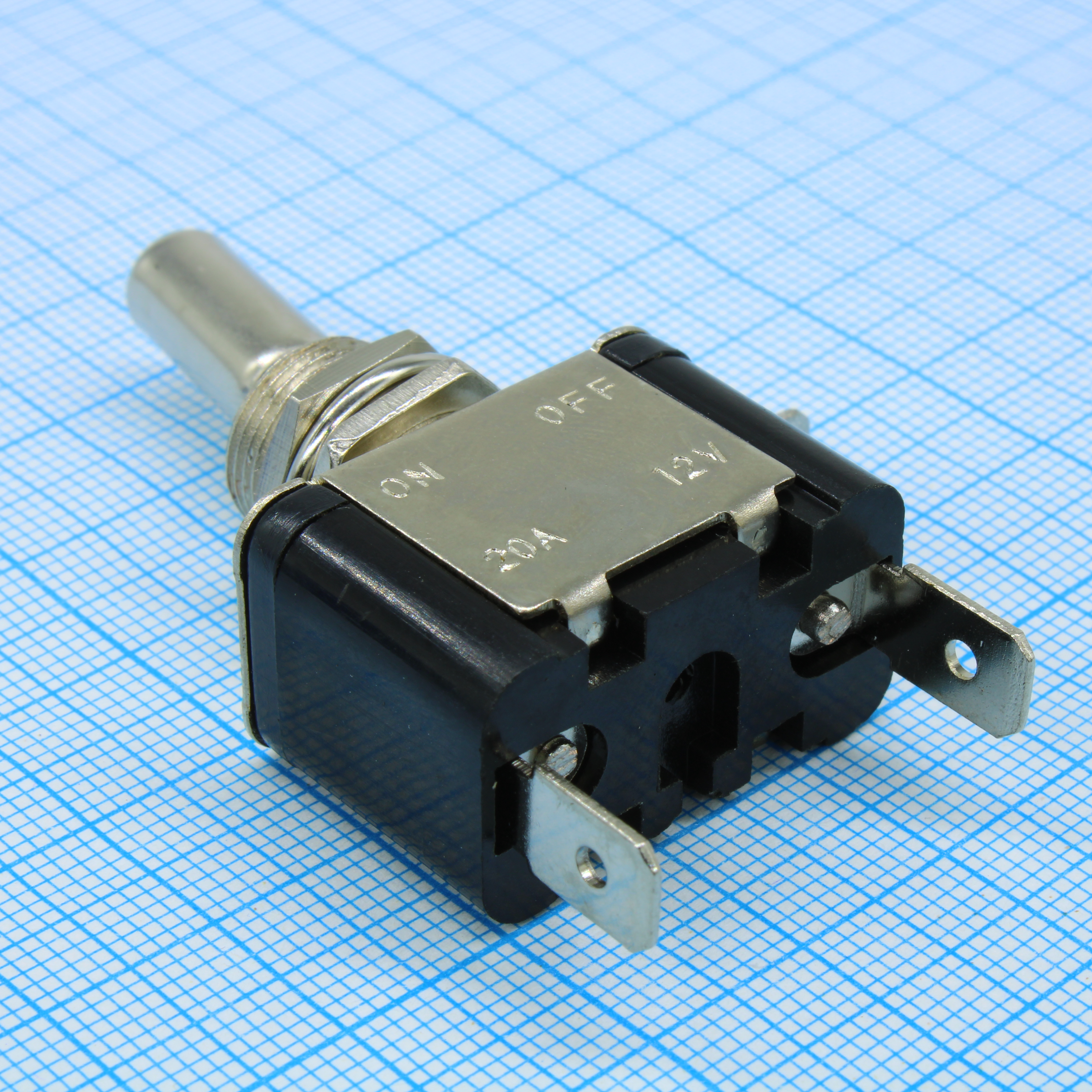 ASW-07D-R - Тумблер с красной LED подсветкой ON-OFF 25A 12В