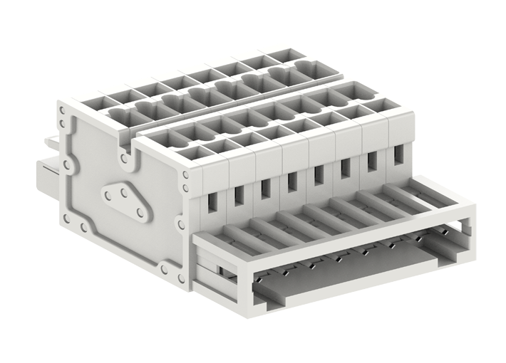 Переходник вилка/розетка 435502 - Переходник вилка/розетка, шаг: 3.5 мм, исполнение: стандартное, 160V, 10A, цвет: серый