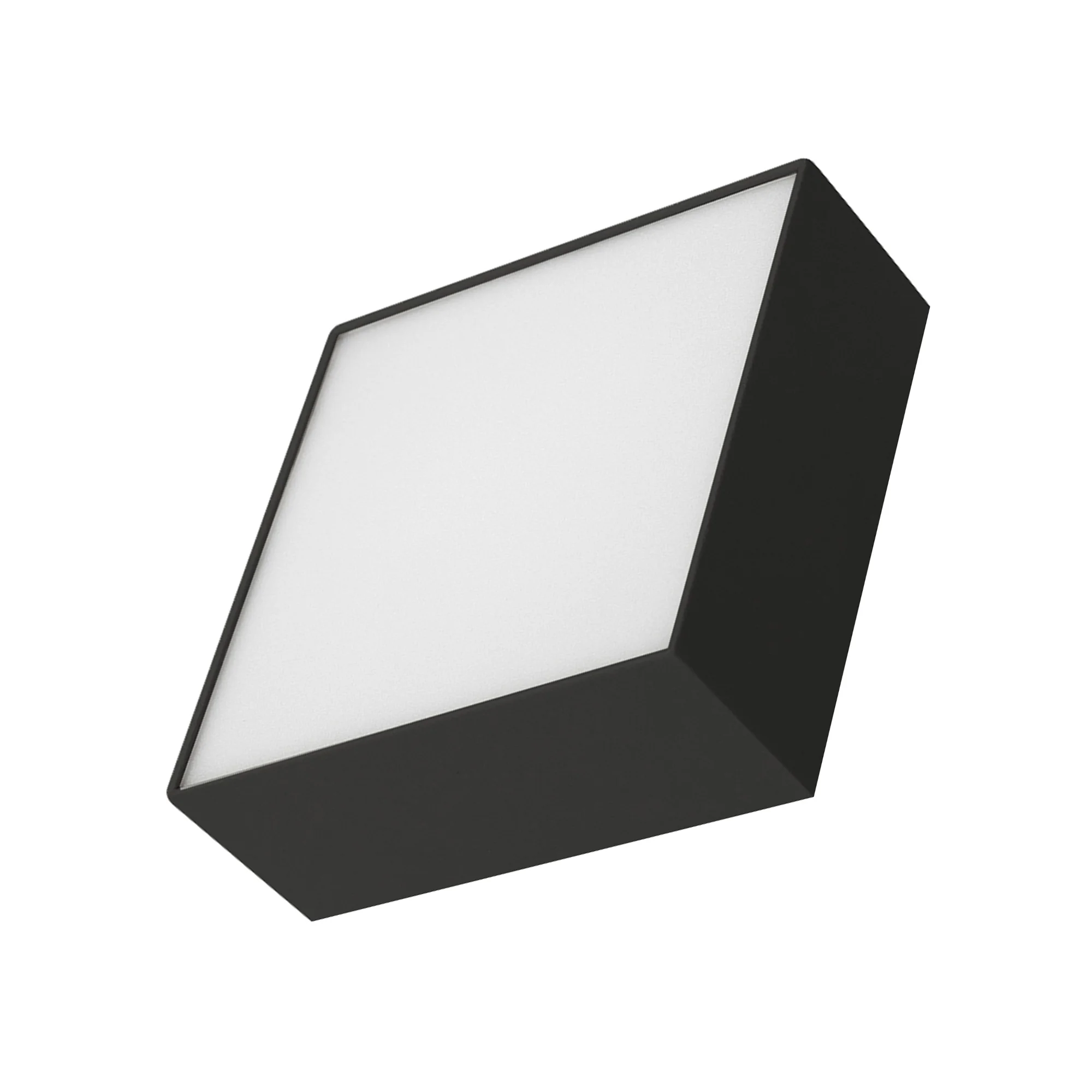 Светильник SP-QUADRO-S175x175-16W Day4000 (BK, 120 deg, 230V) 034784 - Накладной светильник. Мощность 16 Вт, св. поток 825-1000 лм, 63 лм/Вт, дневной 4000 K, CRI>90, угол 120°, напряжение питания 230 В. Черный квадратный корпус из алюминия, экран PC, степ