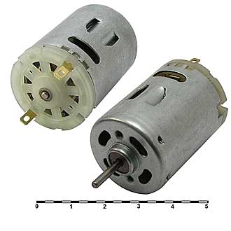 R380-09320  24V - Электродвигатель 24V, 4200/9320об/мин 38х27,5мм вал 2,3х12,5мм