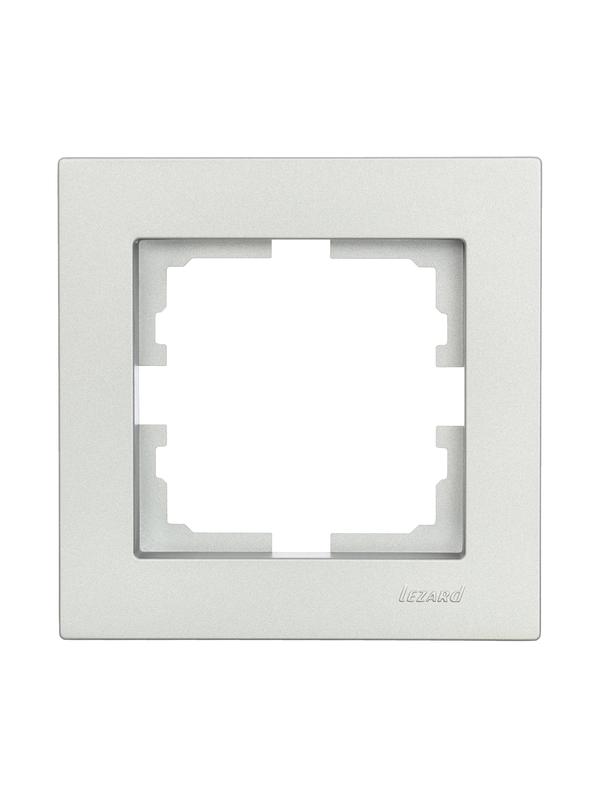 Рамка 1-местн. горизонт. VESNA платина 742-3500-146