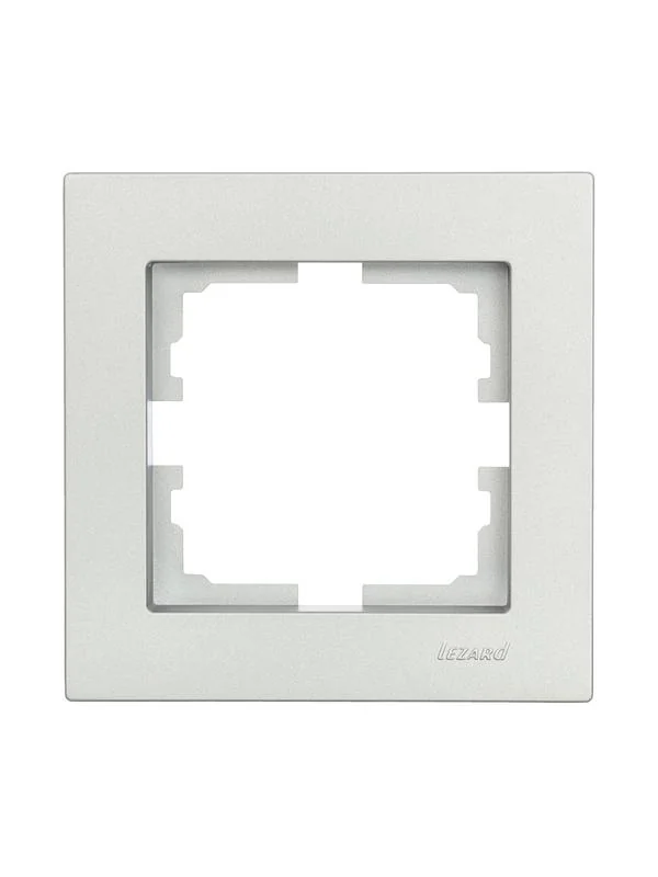 Рамка 1-местн. горизонт. VESNA платина 742-3500-146