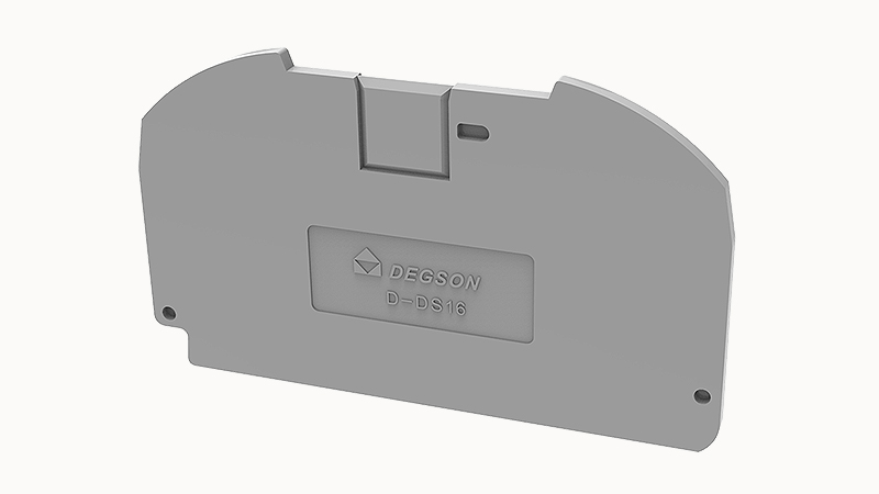 Торцевая крышка D-DS16-01P-11 - Торцевая крышка, для клемм DS16..., цвет: серый