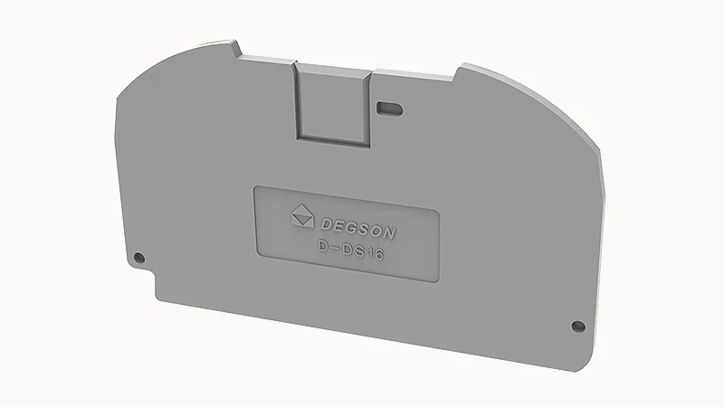 Торцевая крышка D-DS16-01P-11 - Торцевая крышка, для клемм DS16..., цвет: серый