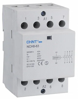 Контактор модульный NCH8-63/40 63А 4НО AC 24В 50Гц 256100
