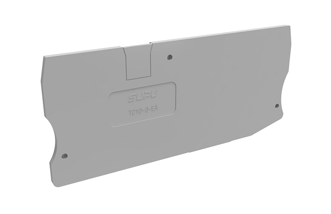 Торцевая крышка TC10-3-GY-EA - Торцевая крышка для клемм TC10-3-..., цвет: серый