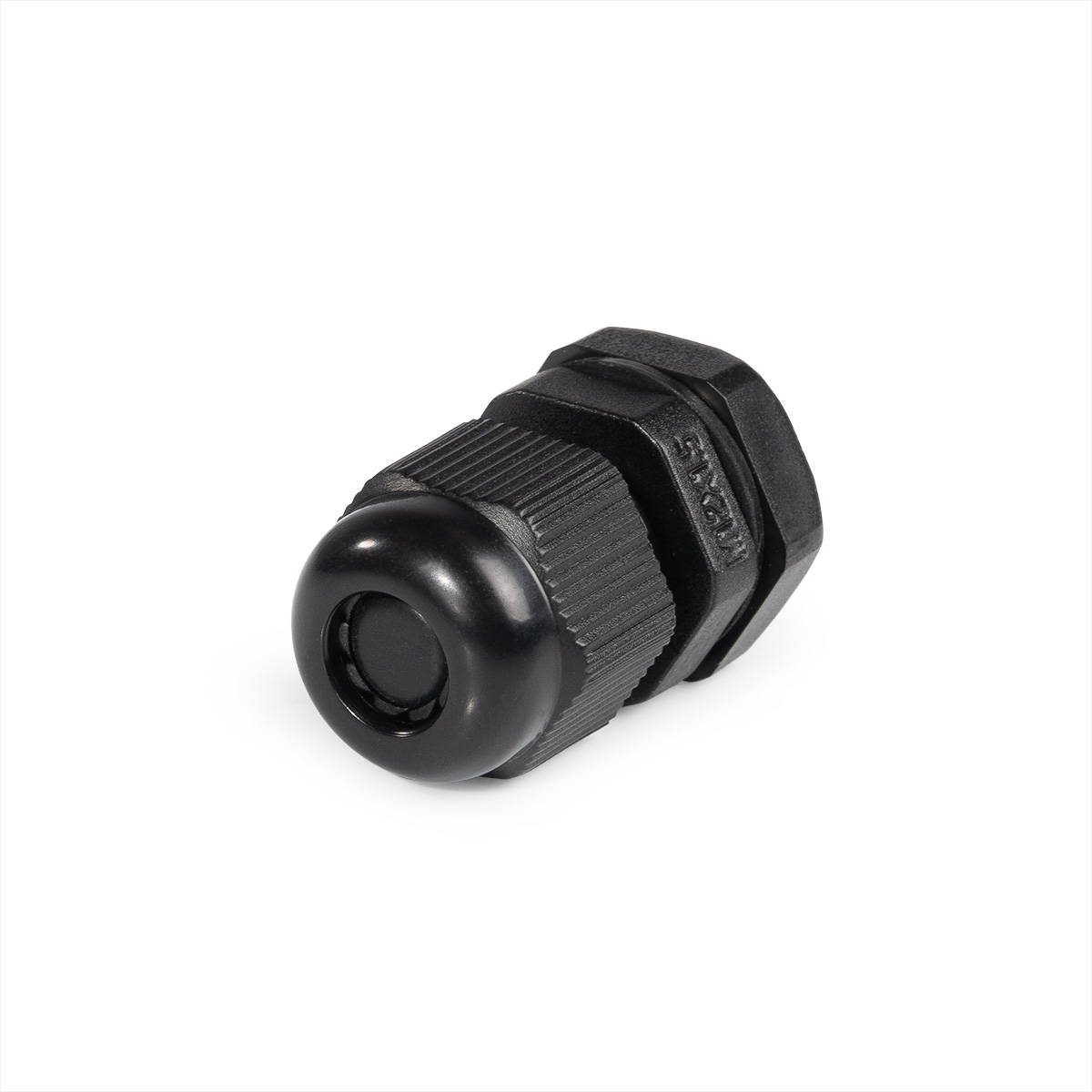 M12 (3-6.5 мм) - Ввод кабельный герметичный пластиковый с метрической резьбой М12х1,5, нейлон 6.6, IP68 для кабелей и проводов диаметром от 3 до 6,5 мм в корпусах щитового электрооборудования