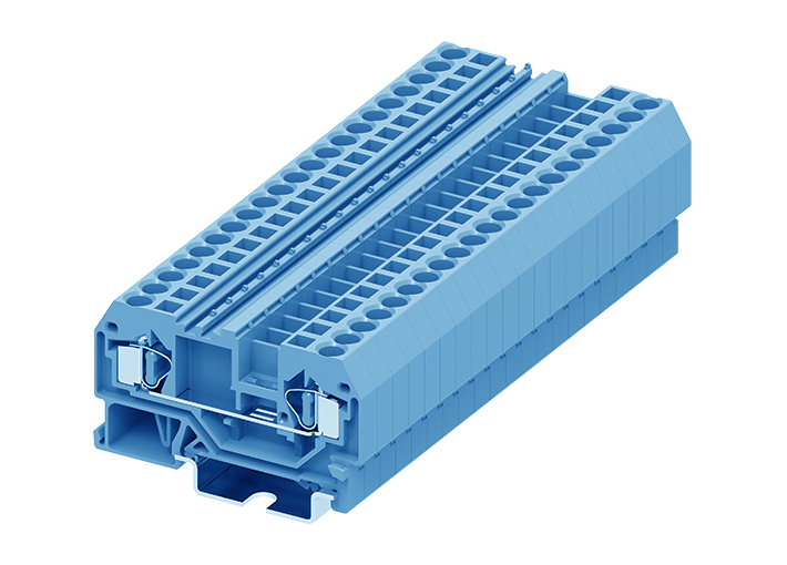 Проходная клемма 204924 - Проходная клемма, TA4, тип фиксации провода: пружинный, номинальное сечение: 4 мм кв., 32A, 800V, ширина: 6 мм, цвет: синий, тип монтажа: DIN 35