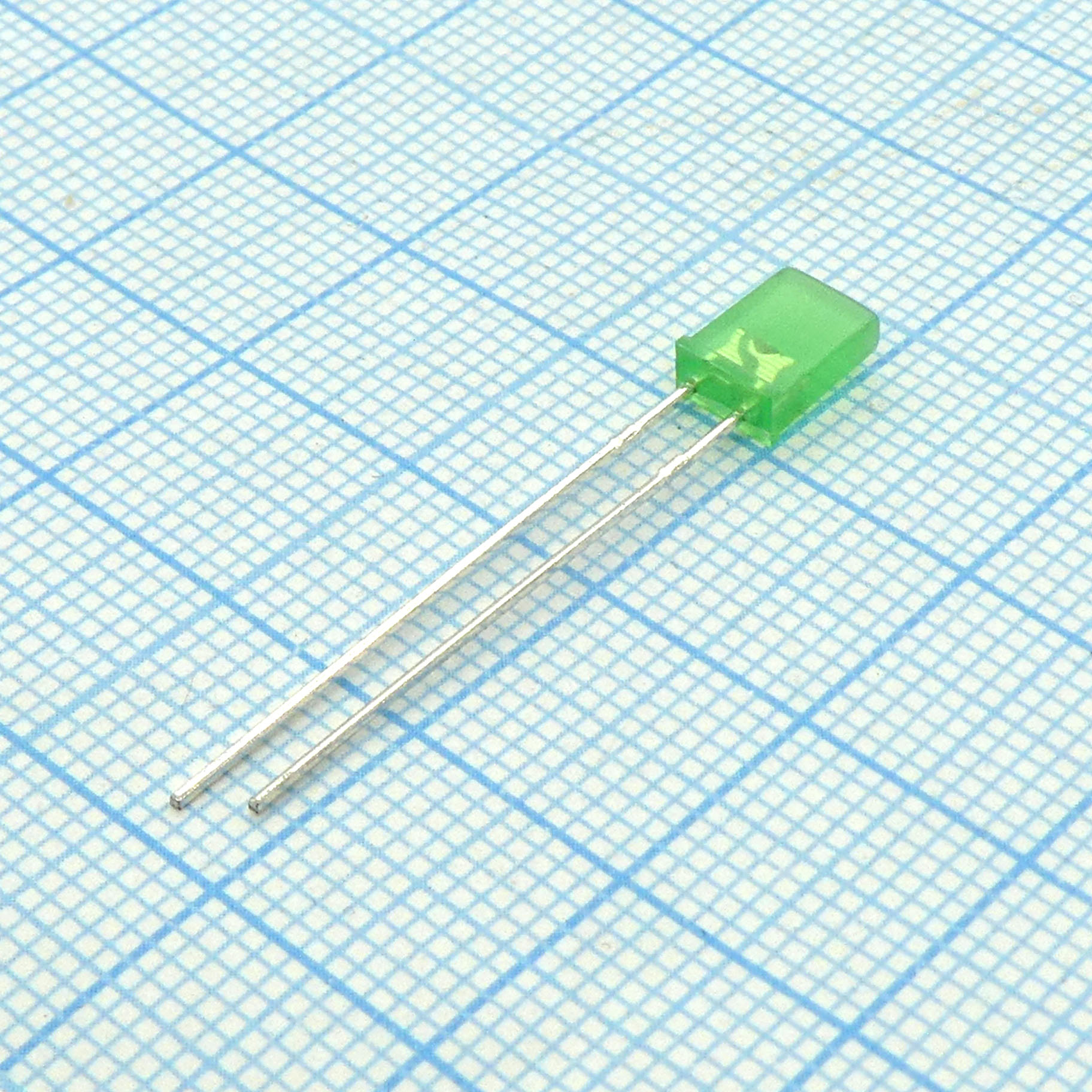 L-103GDT - Светодиод 2х5мм/зеленый/568нм/2-5мкд/140°