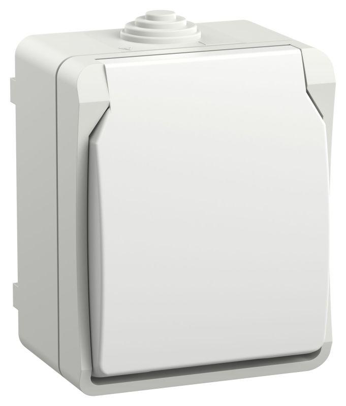 FORS Розетка 1-местная с заземлением для открытой установки 16А IP54 РСб20-3-ФБ белый ERS12-K01-16-54-DC