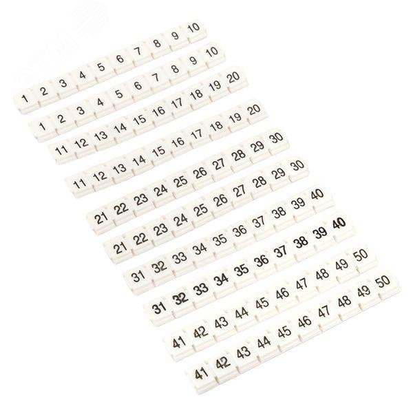 Маркеры для JXB-ST 2,5 NLPE с нумерацией 1-50 (100 шт.) zb-st-2.5-nlpe-1-50