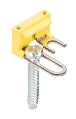 Соед. мостик IVS WKN6 TK-2 - Сдвижная перемычка, винтовая, изолированная, 2 полюса, для клемм: WKN 6 TK... цвет: желтый
