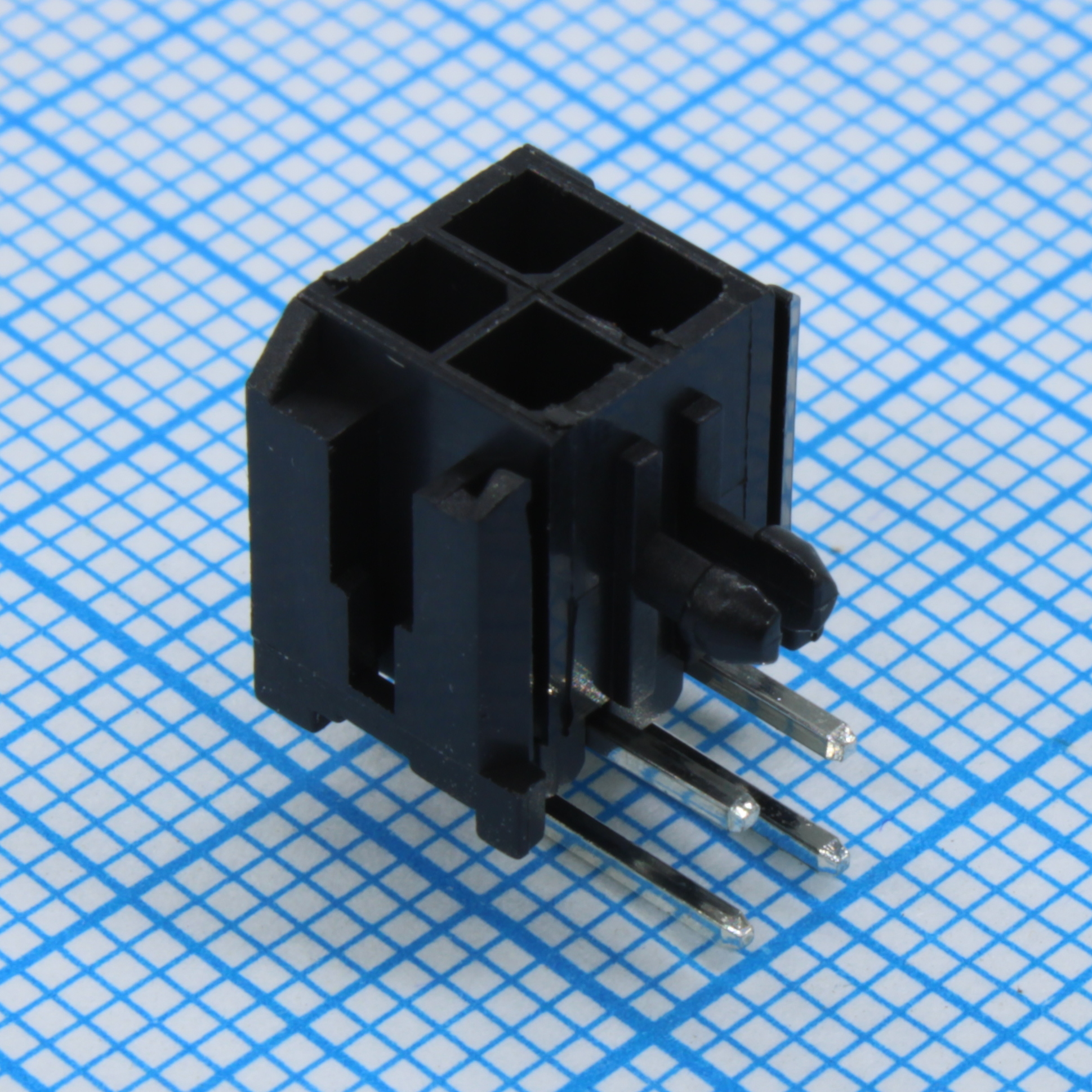 DS1073-04-2X2MRB6 - Разъем типа провод-плата, 3 мм, 4 контакт(-ов), Штыревой Разъем, Серия Micro-Fit