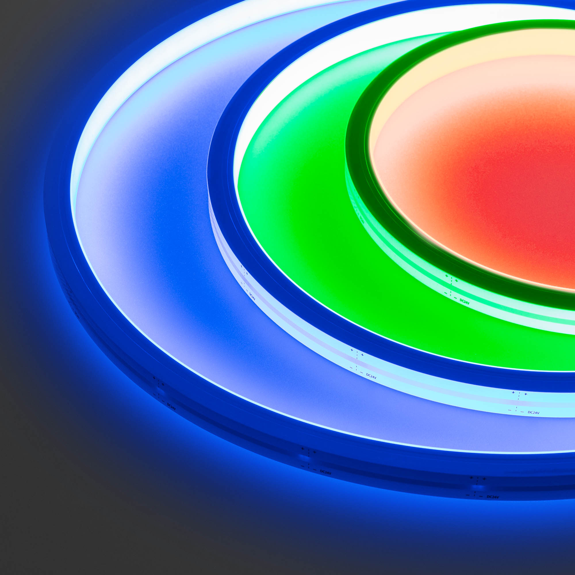 Лента герметичная MOONLIGHT-TOP-GM192-13x12mm 24V RGBW-Day (14.4 W/m, IP67, 5m, wire x2) 041483 - Гибкая герметичная лента (неон серии MOONLIGHT), сечение 13?12 мм. Светодиоды SMD3838+SMD2216 192 шт/м. Цвет свечения RGB + ДНЕВНОЙ (4000 К), угол излучения 