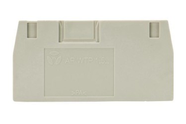 Пластина разд. AP WTP 1,5 - Крышка боковая, для клемм WTP 1,5..., цвет: серый