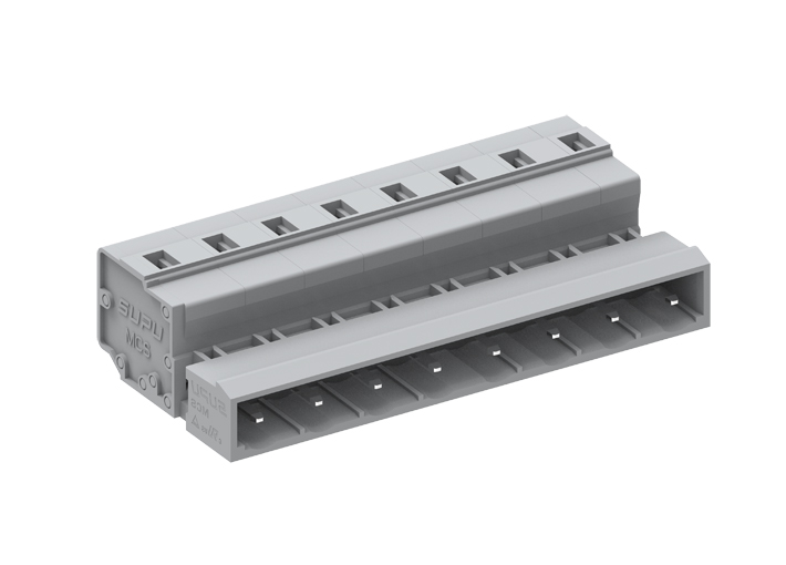 Вилочный разъем на кабель 475402 - Вилочный разъем, прямой, на кабель, шаг: 7.5 мм, 2 полюса, фиксация провода пружинная, исполнение: стандартное, 500V, 16A, цвет: серый