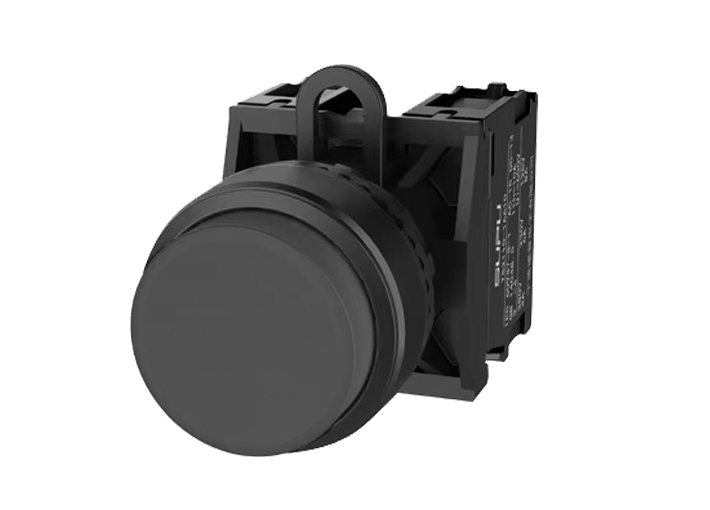 Кнопка выпуклая (черная) TS2010-0BL60 - Кнопка круглая выпуклая, с блокировкой, без подсветки, пластиковое переднее кольцо, без контактной группы, диаметр головки кнопки 29,5 мм, диаметр посадочного отверстия: 22 мм, цвет: черный