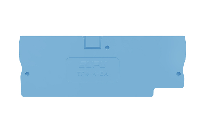 Торцевая крышка TP4-4-BU-EA - Торцевая крышка для клемм TP4-4-..., цвет: синий