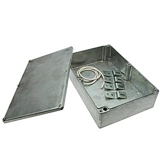 Z124 (222X146X55) - Корпус для РЭА ZTM-ELECTRO Z124 (222x146x55), алюминиевый