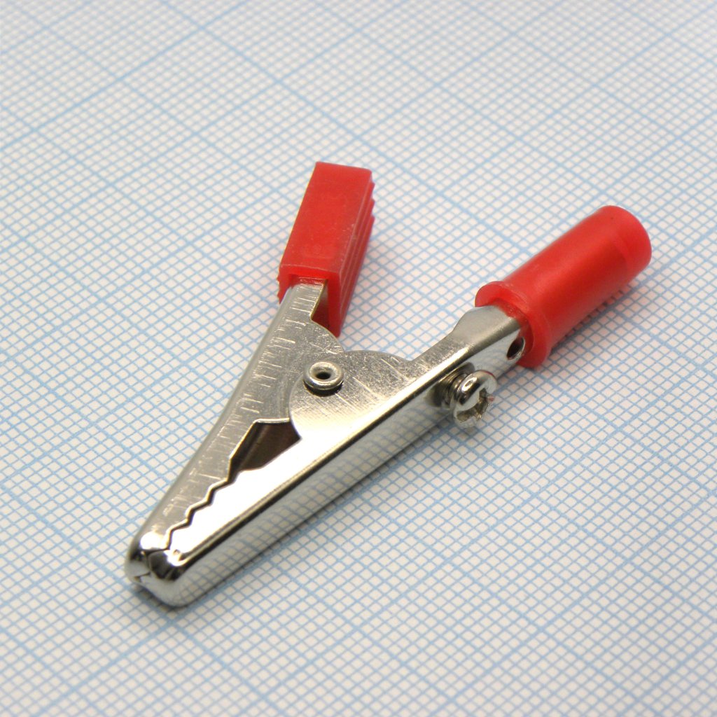 крокодил   8005 RED (1229) - зажим типа крокодил