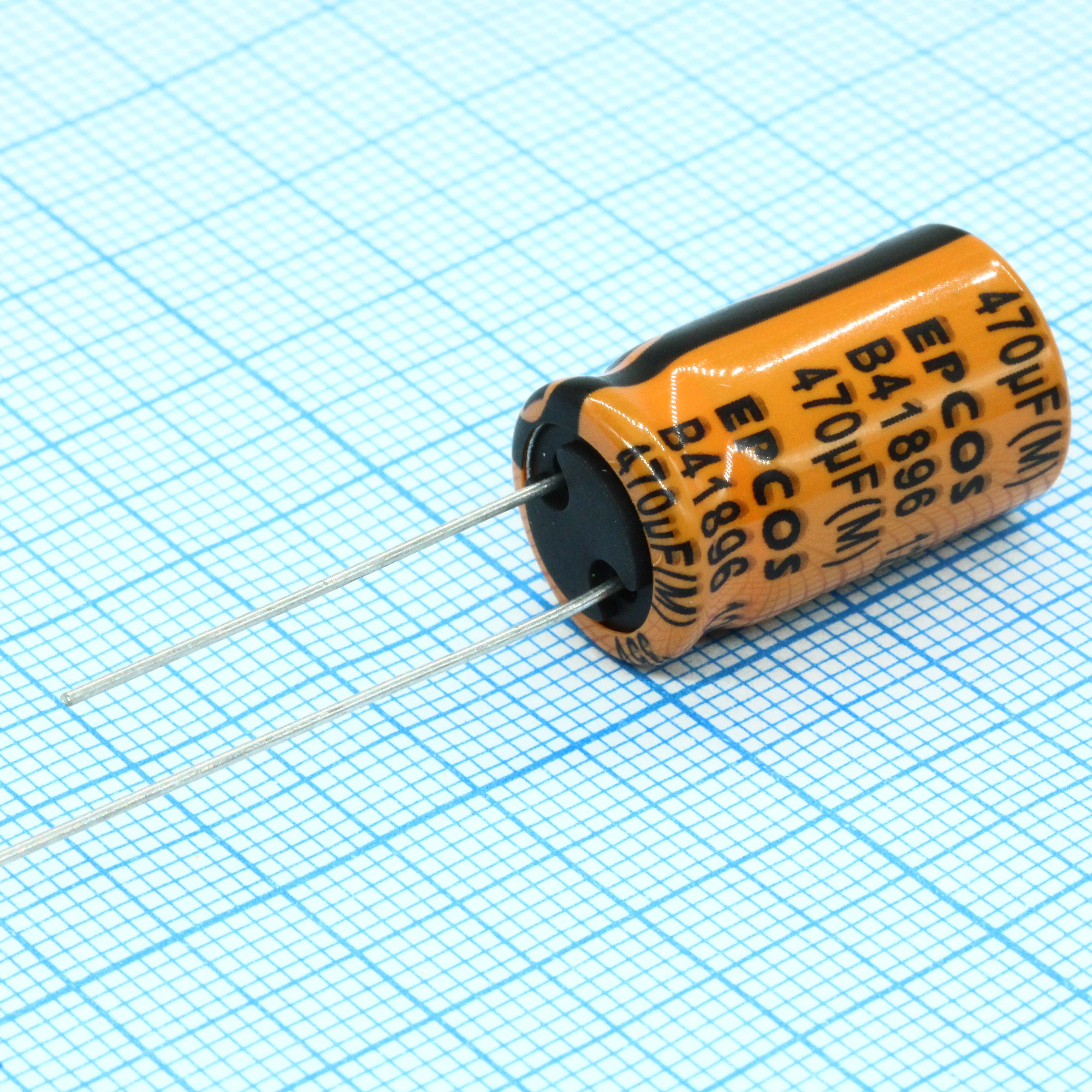 B41896C7477M - Конденсатор радиальный алюминиевый 470 мкФ 35В